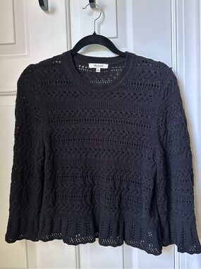 Madewell Scalloped-Trim Sweater Tee